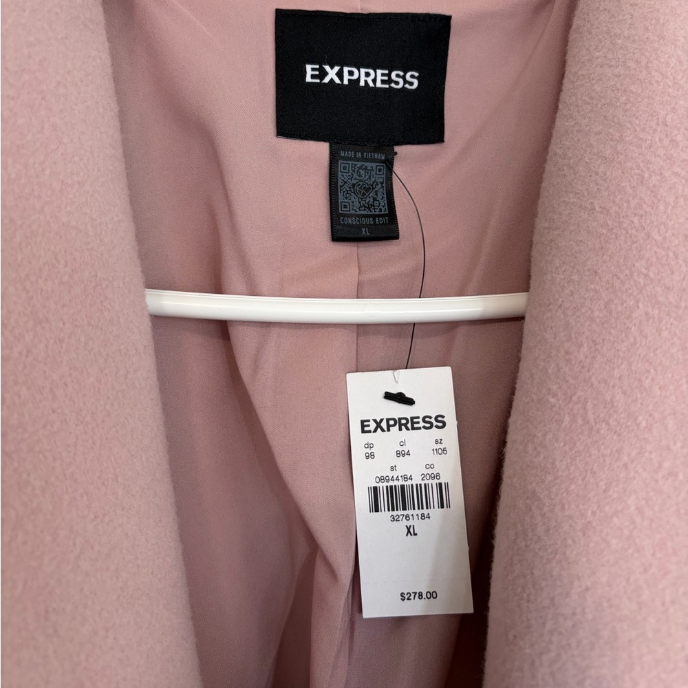 Express Pink Trench Coat - Picture 5 of 7